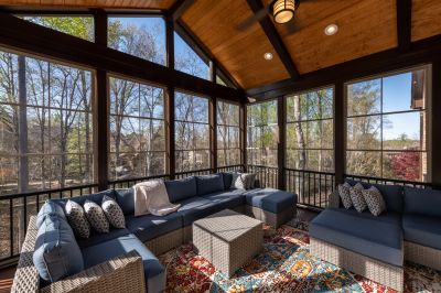 Sunroom with Deck