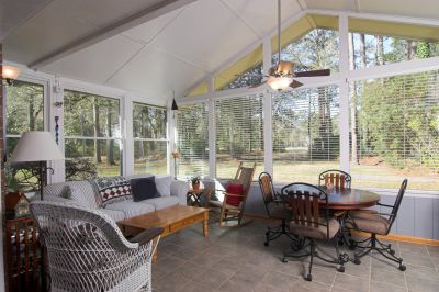Winter Sunroom Setup